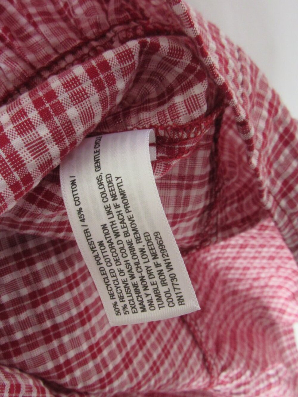 Wild Fable Mini Sun Dress Red White Check Plaid Embroidery Ruffle Size Small NWT - Picture 7 of 8